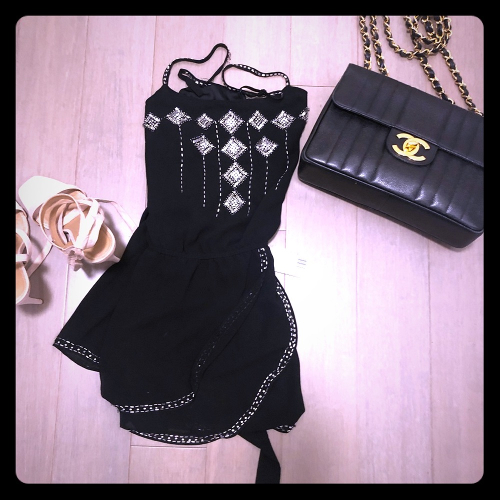 Black sequin dress